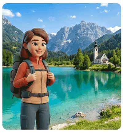 Slovenia character illustration